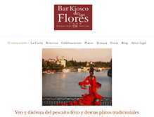 Tablet Screenshot of kioscodelasflores.com